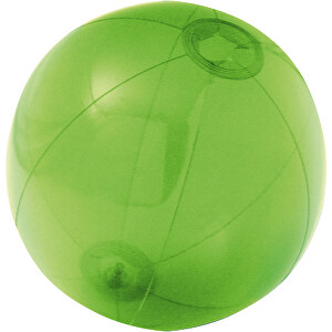 PECONIC. Aufblassbarer Strandball , hellgrün, Durchschichtiges PVC, 