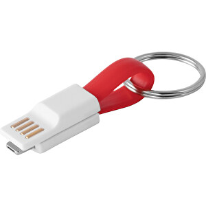 RIEMANN. USB-Kabel Mit 2 In 1 Stecker , rot, ABS und PVC, 0,19cm (Höhe)