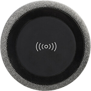 Fiber 3W Bluetooth® Lautsprecher Mit Kabelloser Ladefunktion , schwarz, ABS Kunststoff, 8,00cm (Höhe)