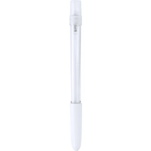 Zerstäuberer Kugelschreiber Dixter , weiß, ABS, 18,00cm (Breite)
