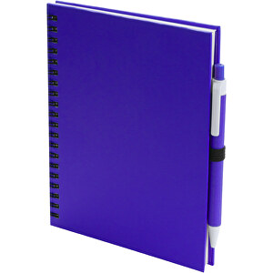 Notizbuch Koguel , blau, Reclycling Pappe, 15,00cm x 1,90cm x 18,20cm (Länge x Höhe x Breite)