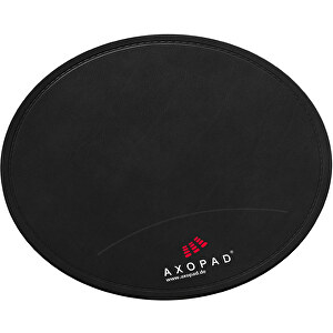 AXOPAD® Tischset AXONature 800, Farbe Schwarz, 35 Cm Rund, 2 Mm Dick , Schwarz, Lederfaser, recyceltes Leder, 0,20cm (Höhe)