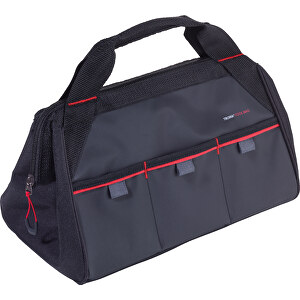 TROIKA Werkzeugtasche TOOL BAG , Troika, rot, schwarz, Tarpaulin (Plane), 33,50cm x 21,00cm x 19,00cm (Länge x Höhe x Breite)