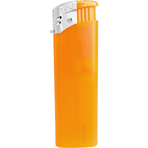 Nola 9 Elektronik Feuerzeug, Nachfüllbar , frosty matt orange, Kunststoff, 8,20cm x 1,05cm x 2,42cm (Länge x Höhe x Breite)