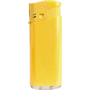 Nola 4 Midi Elektronik Feuerzeug, Nachfüllbar , HC gelb, Kunststoff, 6,30cm x 1,05cm x 2,35cm (Länge x Höhe x Breite)