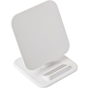Wireless Charging Stand REEVES-GIJÓN II , Reeves, weiß, Kunststoff, 96,00cm x 101,00cm x 96,00cm (Länge x Höhe x Breite)