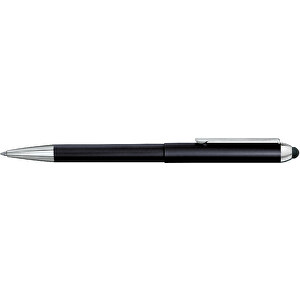 Stempelschreiber 3302M , schwarz, Metall, Kunststoff, Gummi, 15,00cm (Länge)