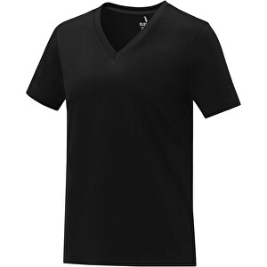Somoto T-Shirt Mit V-Ausschnitt Für Damen , Green Concept, schwarz, Single jersey Strick 100% Baumwolle, 160 g/m2, XXL, 