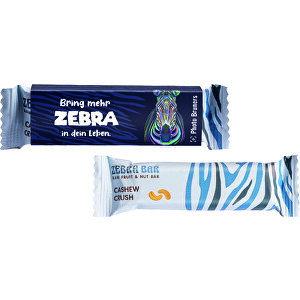 Zebra Bar Cashew Crush , weiß, Papier, 13,00cm x 1,60cm x 3,00cm (Länge x Höhe x Breite)