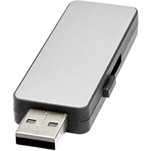 Light Up USB Stick Mit Weißem Licht , schwarz, silber, weiß MB , 65 GB , ABS Kunststoff MB , 6,00cm x 1,30cm x 2,00cm (Länge x Höhe x Breite)