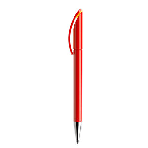 Prodir DS3 TPC Twist Kugelschreiber , Prodir, rot / gelb, Kunststoff/Metall, 13,80cm x 1,50cm (Länge x Breite)