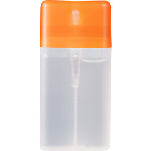 Reinigungsspray Für Die Hände 20ml , transparent orange, PP, 1,50cm x 9,00cm x 4,40cm (Länge x Höhe x Breite)