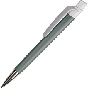 Kugelschreiber Prisma Mit NFC-Tag , grau / weiß, ABS, 14,50cm (Länge)