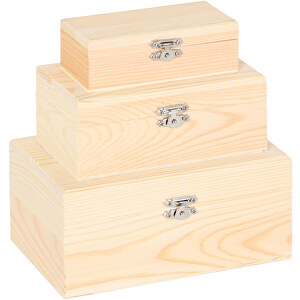 Juego de cajas de madera (3)