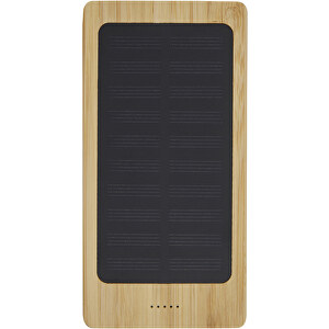 Alata 8000 MAh Bambus Solar-Powerbank , beige, Bambusholz, 14,20cm x 1,80cm x 7,20cm (Länge x Höhe x Breite)
