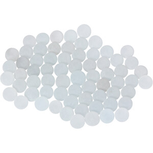 Glasmurmeln Frost Weiß 14mm (ca 300St.) , frost weiß, 8,70cm x 16,00cm x 8,70cm (Länge x Höhe x Breite)
