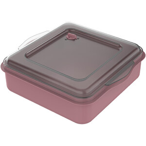 Universalbox „ToGo“ , raffiniertes rot/transparent, Kunststoff, 22,00cm x 7,00cm x 21,00cm (Länge x Höhe x Breite)