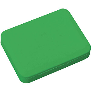 Radiergummi 'Rechteck' , grün, Kunststoff, 3,90cm x 0,70cm x 2,90cm (Länge x Höhe x Breite)