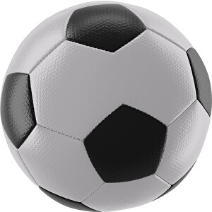 Fußball Platinum 30-Panel-Matchball - Individuell Bedruckt Und Handgnäht , hellgrau / schwarz, PU, 4-lagig, 