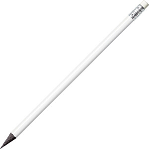 STAEDTLER Bleistift Mit Radiertip, Schwarz Durchgefärbtes Holz , Staedtler, weiss, Holz, 18,70cm x 0,80cm x 0,80cm (Länge x Höhe x Breite)