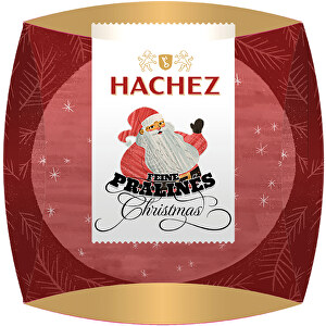 Weihnachtspralinés Mit HACHEZ Pralinen , , 9,00cm x 3,00cm x 9,00cm (Länge x Höhe x Breite)