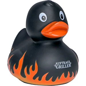 Squeaky Duck Flames con eslogan ...