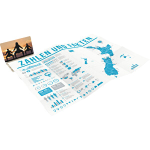 Faltplan Concept-Card Small Green+blue 40 Offset , individuell, 5,50cm x 8,50cm (Länge x Breite)