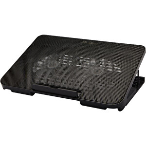Gleam Kühlständer Für Gaming-Laptop , schwarz, ABS Kunststoff, 35,00cm x 3,00cm x 26,00cm (Länge x Höhe x Breite)