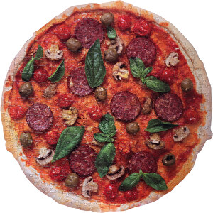 Pizza-Puzzle, 438-teilig In Pizzakarton , , 25,00cm x 3,00cm x 25,00cm (Länge x Höhe x Breite)