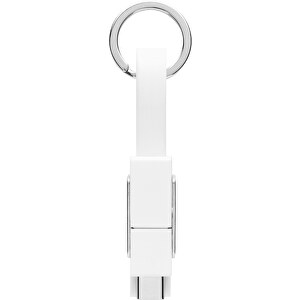 Key C , weiß, Kunststoff, 7,30cm x 1,00cm x 1,40cm (Länge x Höhe x Breite)