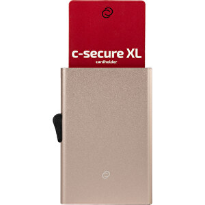 C-Secure RFID Kartenhalter , champagner, Metall, 9,50cm x 0,90cm x 6,40cm (Länge x Höhe x Breite)