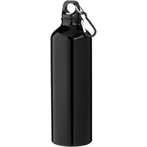 Oregon 770 Ml RCS-zertifizierte Trinkflasche Aus Recyceltem Aluminium Mit Karabinerhaken , schwarz, Recycled Aluminium, 25,00cm (Höhe)
