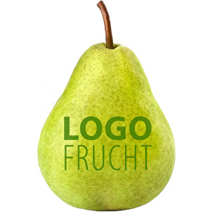 LogoFrucht Birne - Kiwi , grün, 7,00cm x 10,00cm x 7,00cm (Länge x Höhe x Breite)