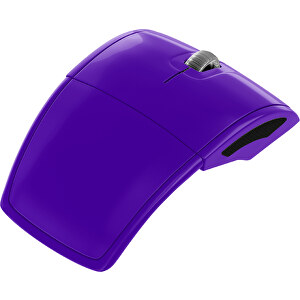 Klappmaus MaxFold , violet / schwarz, Kunststoff, 11,30cm x 2,50cm x 5,80cm (Länge x Höhe x Breite)
