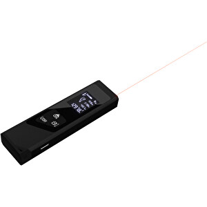 SCX.design T05 Mini-Laser-Entfernungsmesser , schwarz, Metall, 10,20cm x 3,00cm x 4,20cm (Länge x Höhe x Breite)