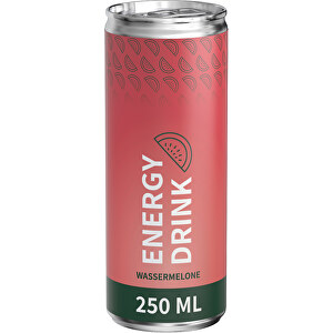 Energy Drink Wassermelone, Eco Label , Aluminium, Papier, 5,30cm x 13,50cm x 5,30cm (Länge x Höhe x Breite)
