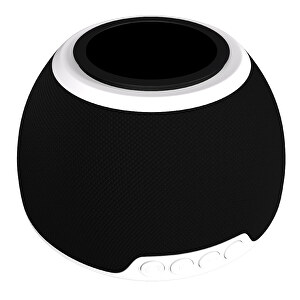 EnergizePro - Kabelloser Lautsprecher Mit 15W, Schnellladefunktion Und LED , schwarz / weiß, Gummierter Kunststoff Textil, 104,00cm x 104,00cm (Länge x Breite)