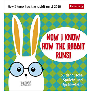 Now I Know How The Rabbit Runs Postkartenkalender , Papier, 15,40cm x 16,50cm (Länge x Breite)