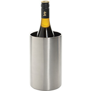 Vino Weinkühler Aus RCS-zertifiziert Recyc. Stainless-Steel, Silber , silber, Rostfreier Stahl - recycelt, 19,50cm (Höhe)