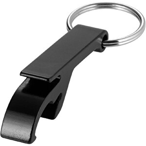 Tao Schlüsselanhänger Mit Flaschen- Und Dosenöffner , schwarz, Aluminium, 1,00cm x 5,50cm x 1,50cm (Länge x Höhe x Breite)