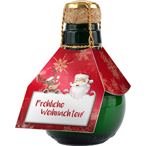 Kleinste Sektflasche Der Welt! Fröhliche Weihnachten - Ohne Geschenkkarton , Glas, 7,50cm x 12,00cm x 7,50cm (Länge x Höhe x Breite)