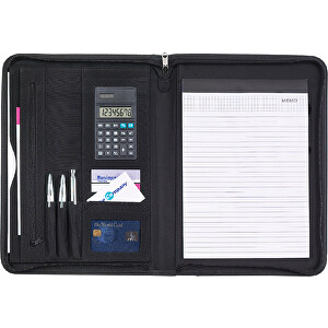 Dokumentenmappe Escape , schwarz, Metall, Mikrofaser, 36,50cm x 2,80cm x 27,70cm (Länge x Höhe x Breite)