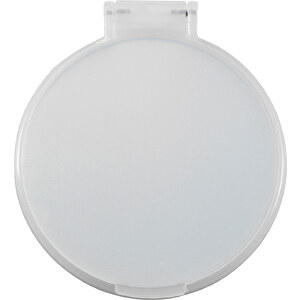 Kosmetikspiegel Pocket , weiß, PS, Glas, 8,50cm x 1,20cm x 0,40cm (Länge x Höhe x Breite)