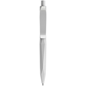 Prodir QS20 PRP Push Kugelschreiber , Prodir, schwarz/silber satiniert, Kunststoff, 14,10cm x 1,60cm (Länge x Breite)