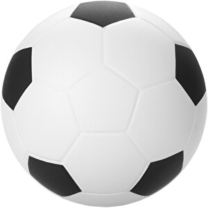 Antistressball Fussball , weiss / schwarz, PU Schaumstoff, 
