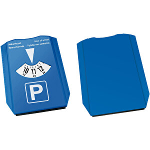 Parkscheibe 'Alpha' , blau, blau, ABS+PS+PE, 1,50cm x 0,08cm x 1,20cm (Länge x Höhe x Breite)