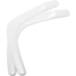 Bumerang , weiß, PS, 41,00cm x 0,80cm x 16,80cm (Länge x Höhe x Breite)