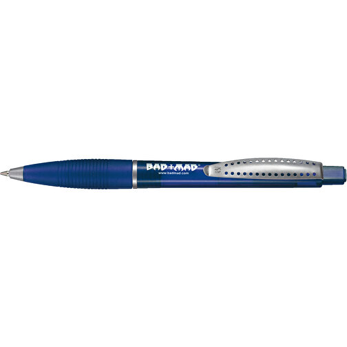Kugelschreiber Club Transparent SI , Ritter-Pen, ocean-blau, ABS-Kunststoff, 14,20cm (Länge), Bild 3