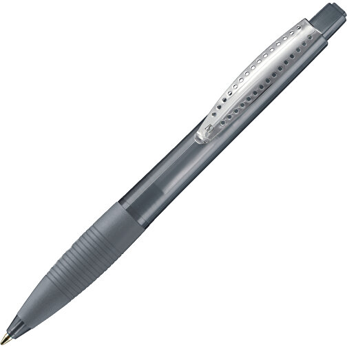 Kugelschreiber CLUB TRANSPARENT , Ritter-Pen, topaz-grau, ABS-Kunststoff, 14,20cm (Länge), Bild 2