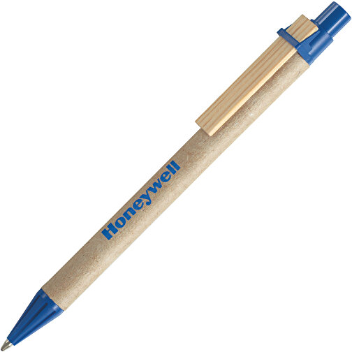 Kugelschreiber CARTON I , Ritter-Pen, azurblau, Pappe, Holz, ABS, 14,10cm (Länge), Bild 2